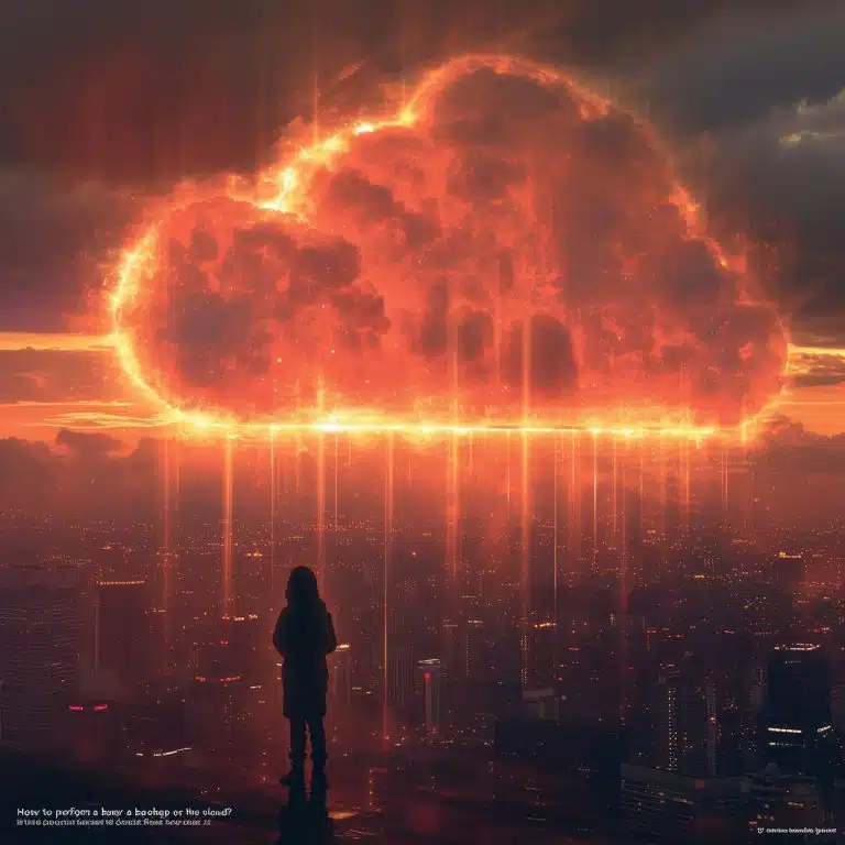 Comment effectuer une sauvegarde sur le cloud ?